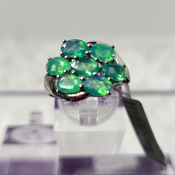 Opal Cluster Ring - Picture 1 of 13